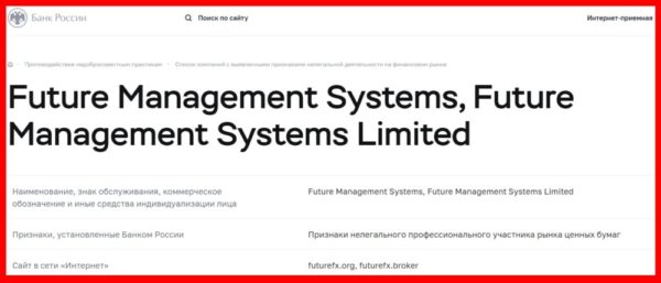 Future Management Systems ltd, futurefx.org